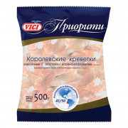Креветки Вичи королевские очищенные с хвостиком в/м 41/50 500г