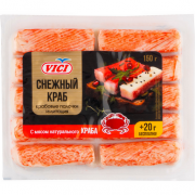 Палочки крабовые Вичи Снежный краб с мясом натурального краба 170г охл