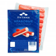 Палочки крабовые Путина 200г охл