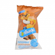 Мороженое Топтыжка пломбир шоколадный в вафельном стаканчике 70г
