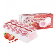 Мороженое Колибри рулет Купидон клубника 12% 350г