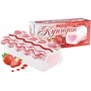 Мороженое Колибри рулет Купидон клубника 12% 350г