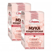Мука Пудовъ кондитерская самоподнимающаяся 1кг