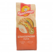 Мука Кудесница пшеничная цельнозерновая 500г