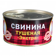 Свинина Барс тушеная Экстра 325г ж/б (клетка)