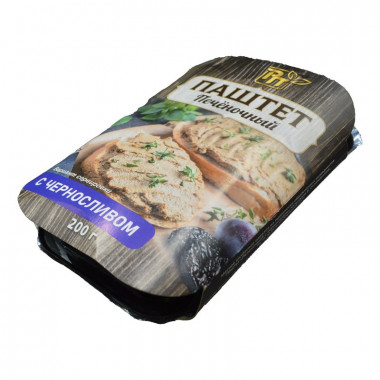 Паштет Родной Продукт Печеночный с черносливом 200г