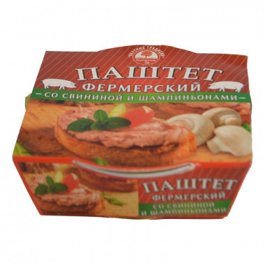 Паштет Хангроу Фермерский с шампиньонами из свинины 90г