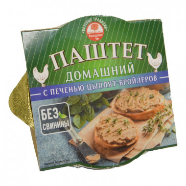 Паштет Хангроу Домашний с печенью цыплят-бройлеров 90г