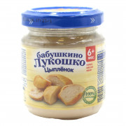 Пюре Бабушкино лукошко цыпленок с 6 мес. 100г