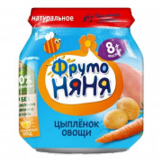 Пюре Фруто-няня ризотто из цыпленка с рисом и овощами 100г