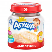 Пюре Агуша цыпленок с 6 мес. 80г с/б
