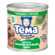 Пюре Тема говядина с гречкой 90г ж/б