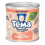 Пюре Тема цыпленок гомогезированное 90г ж/б