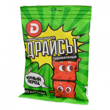 Ломтики куриные Дымов сыровяленые с черный перцем з/с 30г
