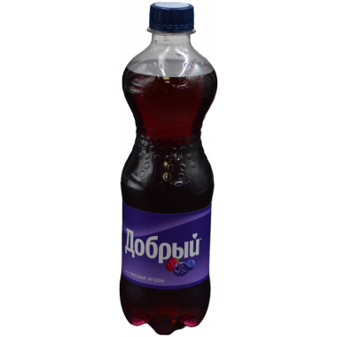 Напиток безалкогольный Добрый Кола со вкусом лесные ягоды 0,5л ПЭТ