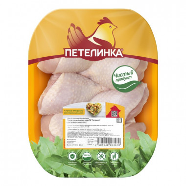 Голень Петелинка куриная с кожей охл 1кг подложка ЕАС