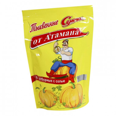Семечки от Атамана тыквенные отборные с солью 80г