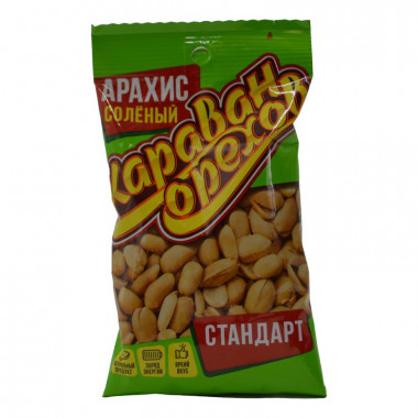 Арахис Караван орехов Стандарт соленый 90г