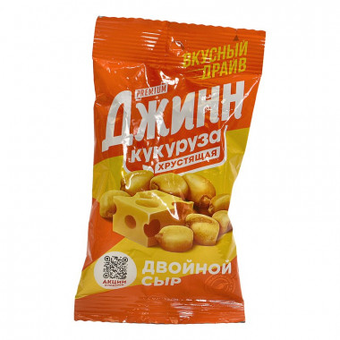 Кукуруза Джинн жареная двойной сыр-чили 35г