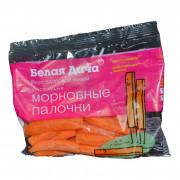 Морковь Белая дача Хрустящие морковные палочки свежая резаная 80г Морковь Белая дача Хрустящие морковные палочки свежая резаная 80г