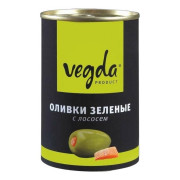 Оливки Вегда с лососем 280г ж/б