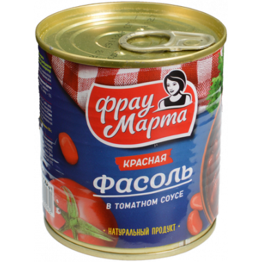 Фасоль Фрау Марта в томатном соусе 310г