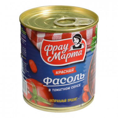 Фасоль Фрау Марта в томатном соусе 310г