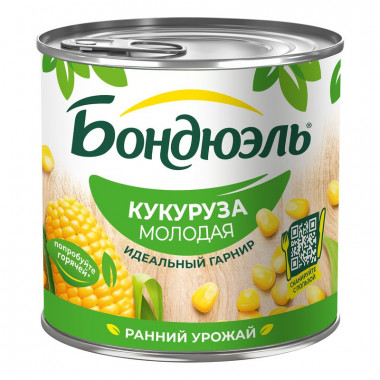 Кукуруза Бондюэль молодая 425мл