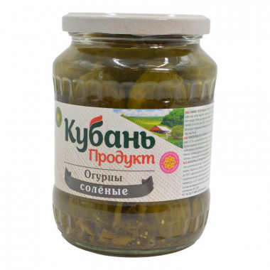 Огурцы Кубань Продукт соленые 680г