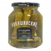 Огурчики Лукашинские Мини маринованные с пряной зеленью 340г