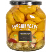 Патиссоны Лукашинские маринованные с яблоками и сладким перцем 670г