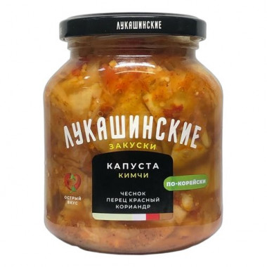 Капуста Лукашинские Кимчи по-корейски 340г