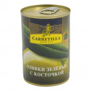 Оливки Карретилла зеленые с/к 280г ж/б