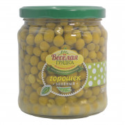 Горошек Веселая грядка зеленый 460г ст/б Горошек Веселая грядка зеленый 460г ст/б
