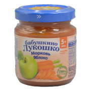 Пюре Бабушкино лукошко морковь, яблоко с 5мес. 100г