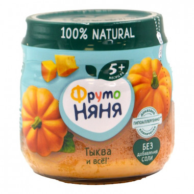 Пюре Фруто-няня из тыквы с 5мес. 80г