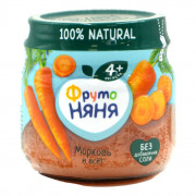Пюре Фруто-няня из моркови с 4мес. 80г