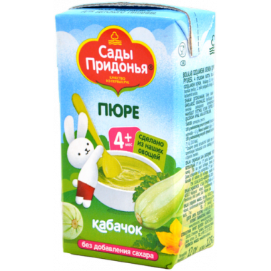 Пюре Сады Придонья кабачки 125г