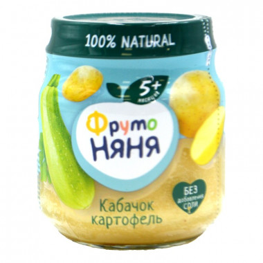 Пюре Фруто-няня из кабачков и картофеля с 5мес. 110г