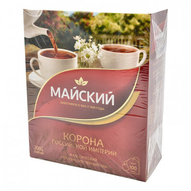 Чай Майский корона российской империи 100пак 200г