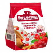 Печенье Посиделкино творожное с клюквой 250г