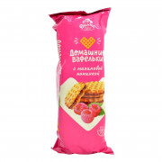 Печенье Дымка Домашние вафельки с малиновой начинкой 155г