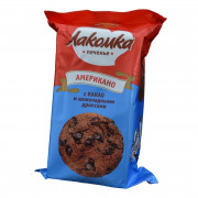 Печенье Лакомка Американо с какао и шоколадными дропсами 160г