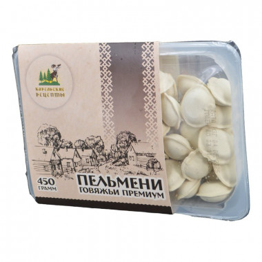 Пельмени Карельские рецепты говяжьи Премиум 450г