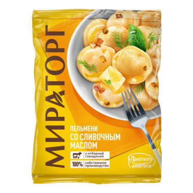 Пельмени Мираторг Со сливочным маслом 700г