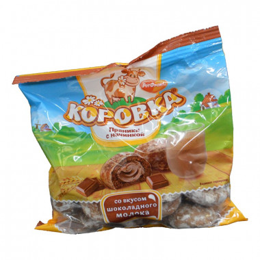 Пряники Ротфронт коровка вкус шоколадного молока 300г