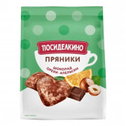 Пряники Посиделкино шоколад орехи апельсин 250г