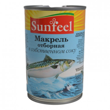 Макрель Санфил отборная в с/с ж/б 425г