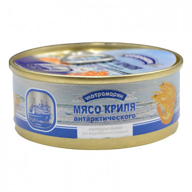 Мясо криля Ультрамарин арктического натуральное 105г ж/б ключ