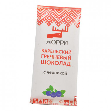 Шоколад Мастерская Хюрри гречневый с черникой 80г